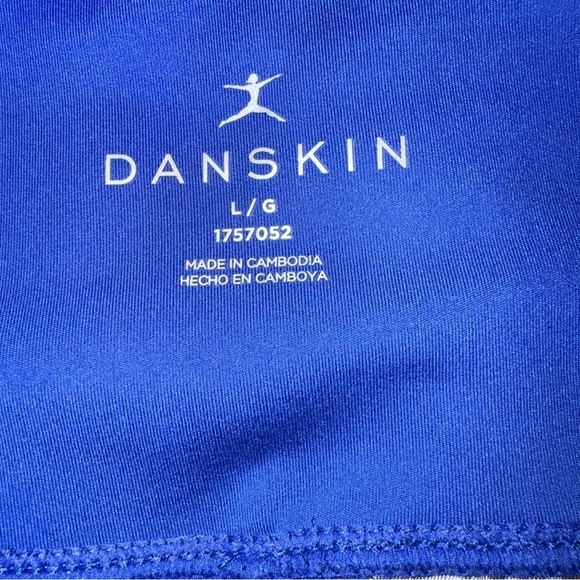 Danskin Women's High Waisted Ankle Leggings Dazzling BlueSize L Activewear - Picture 6 of 15